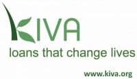 Logotipo de kiva.org. Você pode ler sobre minha atividade sem fins lucrativos ao lado da foto