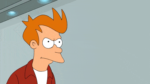 Animated and modified meme. Fry from Futurama saying "Shut up and take my bitcoin."