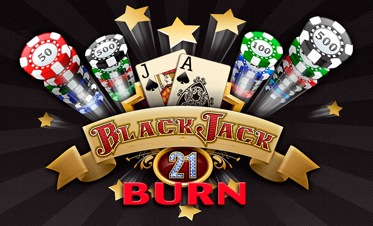 This is the header image of the webpage of the 21 Burn Blackjack game. You can play the game online for free, mobile compatible, on this site.