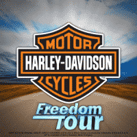 This is the official 300x300 pixel logo of the Harley Davidson Freedom Tour IGT level up slot, featuring the Harley Davidson logo. By clicking on this picture you will open the game's webpage, where you can try out it this online digital slot machine from IGT made in 2017.