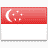 This is the flag of Singapore. This row in the table shows the legal status of gambling in Singapore.