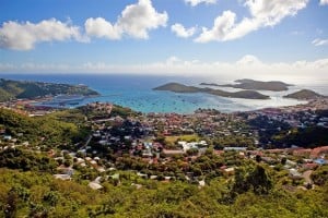 This is a picture of Charlotte Amalie, the capital of US Virgin Islands. On this page you can read about the legal status of various forms of games of chance, betting, sports wagering, cryptocurrency games of luck of this United States unincorporated territory.