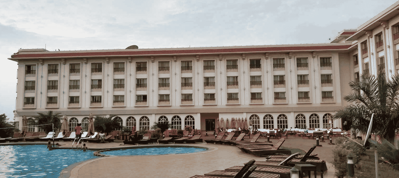This a picture of the inner courtyard and swimming pool of the Hotel Ledger Plaza in Bangui, the capital of the Central African Republic. This is the only 5 star hotel in the CAR, and they operate the country's only casino gambling establishment as well. Under the picture, on this page, you can read about the legal status of the various forms of Central African Republic games of chance: internet lottery, digital bingo, electronic poker, sports betting, crypto wagering. There is also info about betting on blood sports, the licensing system, and taxation of gambling winnings, and you can find a list of licensed online gambling websites, which accept Central African Republican players.