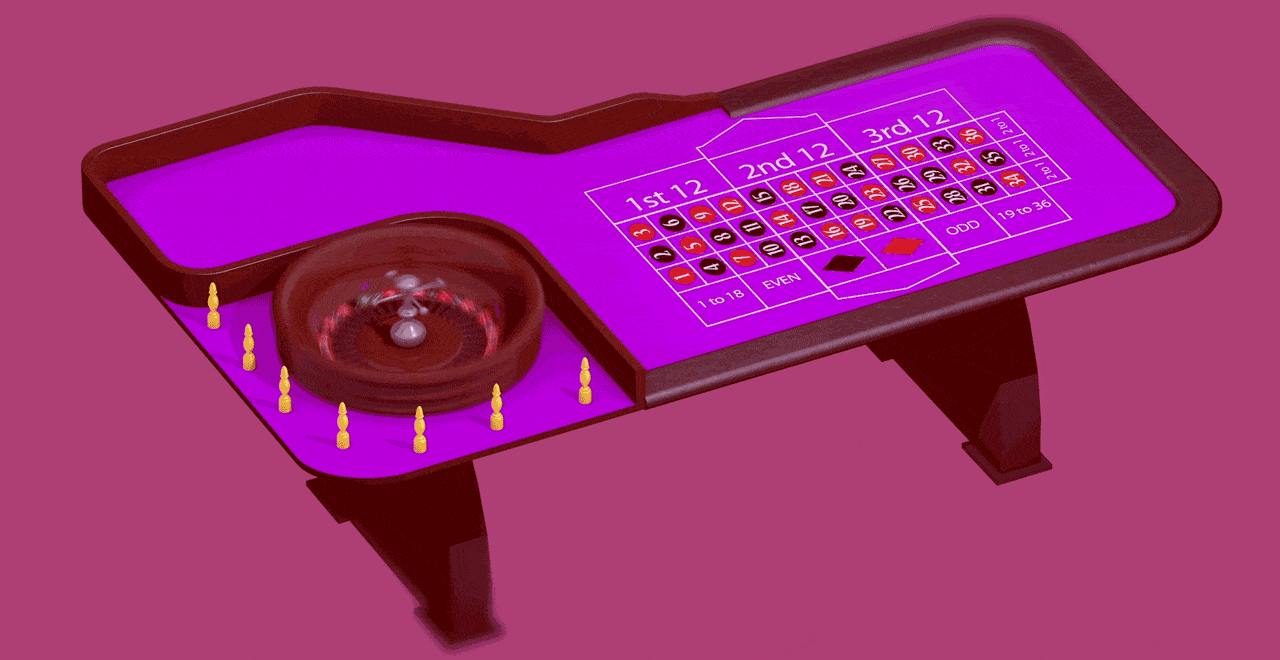 An animated GIF picture of a roulette wheel and table with a ball, the roulette wheel is spinning. Under the picture you can read about how to win at roulette, how to cheat at roulette, wheel bias, how to take advantage of inexperienced croupiers and a calculator to help you exploit wheel bias through statistical analysis of tracked results and other mathematically proven methods.