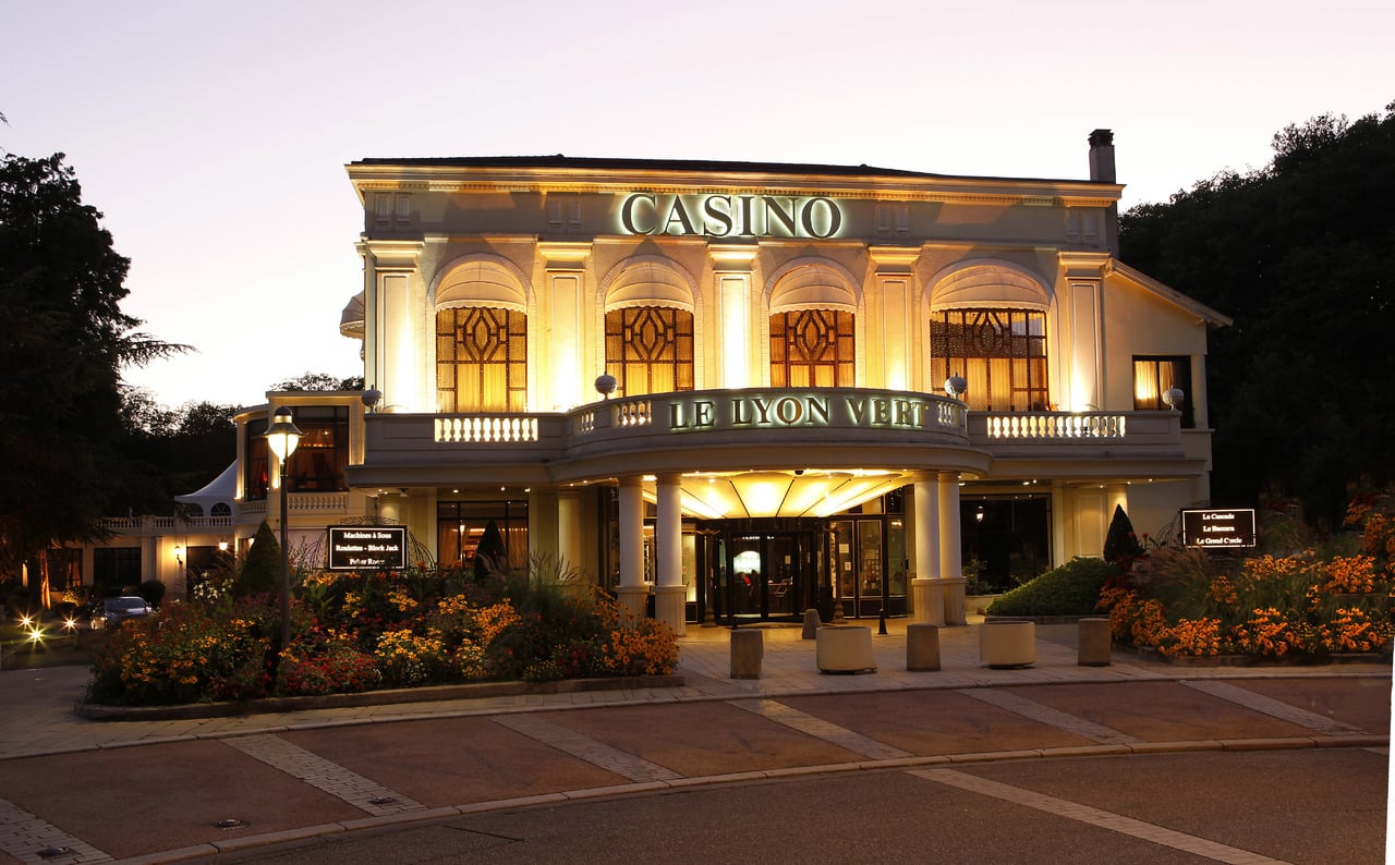 This is a picture of the exterior of Casino Le Lyon Vert, one of the French casinos. Under the picture you can read about gambling legislation, taxation of winnings and age requirement and you can find a list of, online gambling websites, which accept players from France. The detailed guide on this webpage contains info about the legal status of all the main forms of games of chance including internet poker, digital sports betting, internet lottery, electronic bingo and bitcoin wagering.