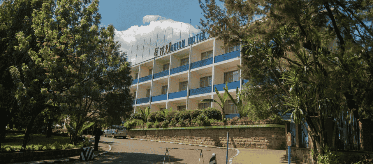 This photo of the main building of the building of Ghion Hotel in Addis Ababa, the capital of the Federal Democratic Republic of Ethiopia. Under the picture, on this page, you can read about the legal status of the various forms of Ethiopian games of chance: internet lottery, digital bingo, electronic poker, sports betting, crypto wagering. There is also info about illegal gambling, sharia law and betting on blood sports, the licensing system, taxation regime, and you can find a list of licensed online gambling websites, which accept Ethiopia players.