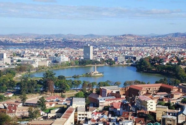 Picture of Madagascar's capital city, Antananarivo. Gambling is legal and regulated in the country.