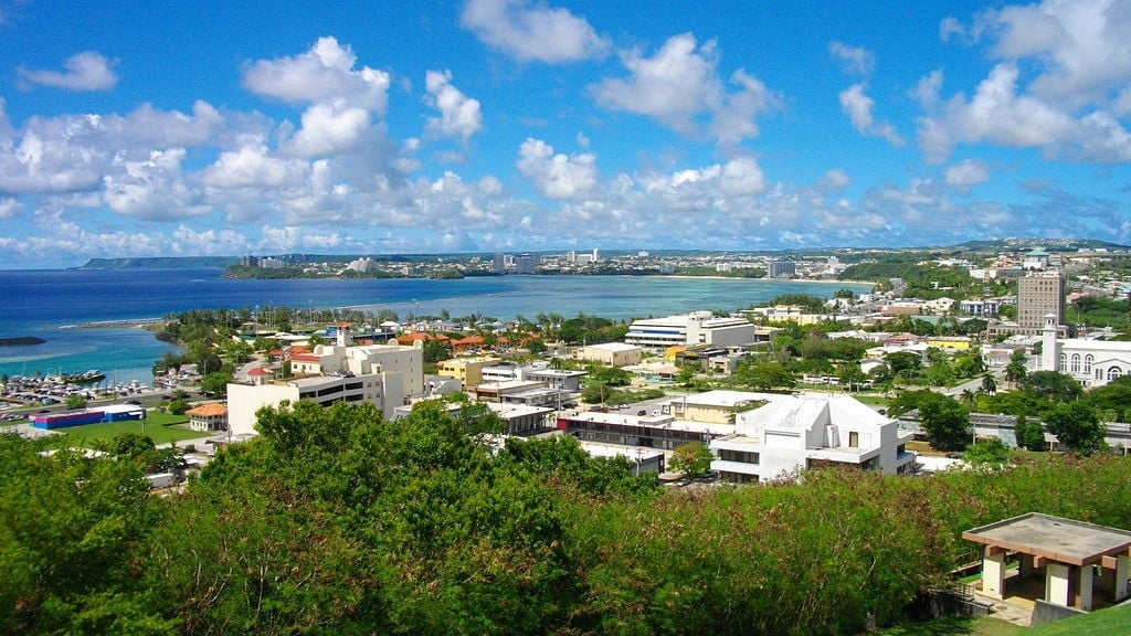 Picture of Guam's capital of Hagåtña. You can read about gambling, which is mostly illegal in Guam on this webpage. Online gambling is also technically illegal.