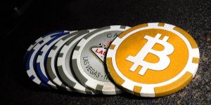 Bitcoin chips symbolizing bonus bitcoins