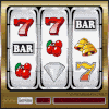 This is an animated GIF of a video slot machine. This is the logo of my free casino games section. By clicking on this, you will be taken to the games section.