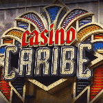 This is a picture of the logo of Casino Caribe. To the right of the picture, you can read more about this casino, details including: address, opening hours, number and types of games.