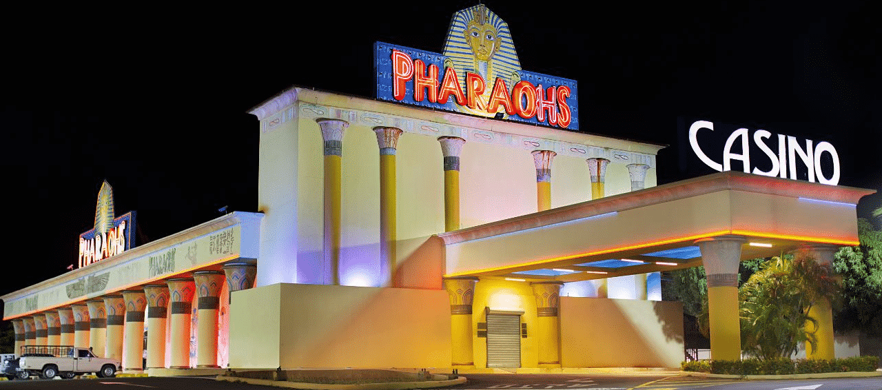 This is a picture of the building and front entrance of one of the 5 Pharaoh's Casino in the Republic of Nicaragua. On this page you can read about the taxation, legislation, licensing of casino gambling in Nicaragua, and you can find a list of licensed casino gambling establishments, slot halls and online casinos, which accept players from Nicaragua.