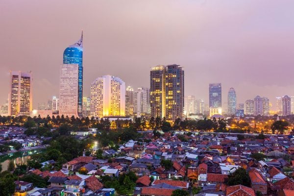 View of Jakarta, the capital of Indonesia