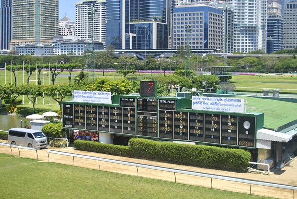 Royal Turf Club, one of the two horse race tracks in Thailand where betting is legal