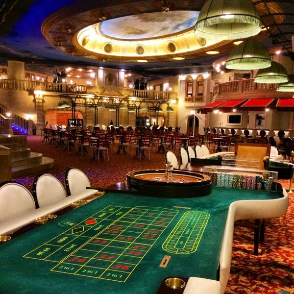 Roulette table in the Casino Europa in Tunisia
