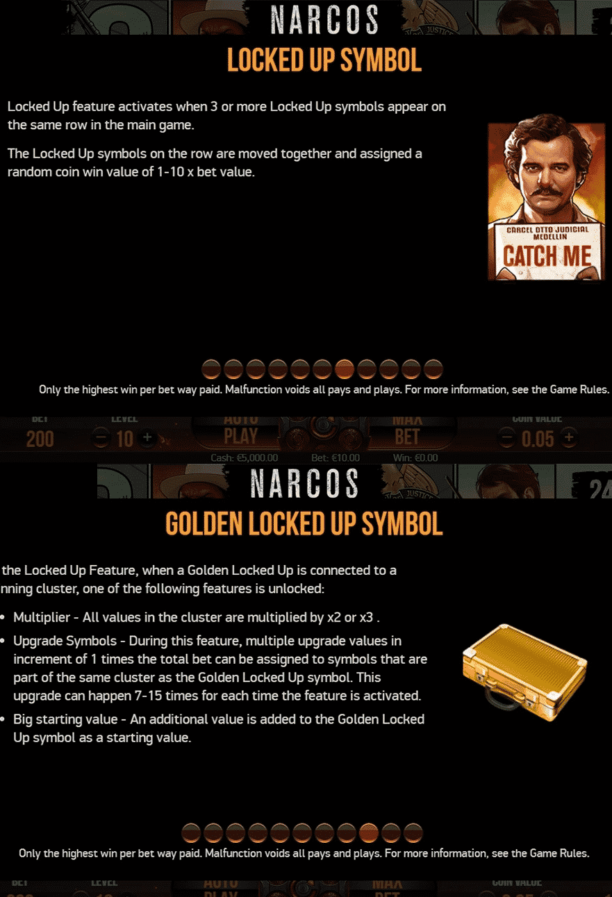This is a screencap from the game, explaining in detail the locked up and golden locked up feature. Essentially this is an in-game tutorial.