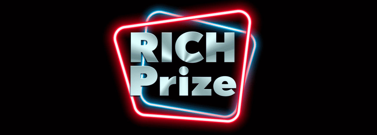 This is the official logo of the RichPrize online casino. The picture consists of the word "RICH Prize" within two coloured squares, over a black background. You can read the review of RichPrize casino and sportsbook under the picture.