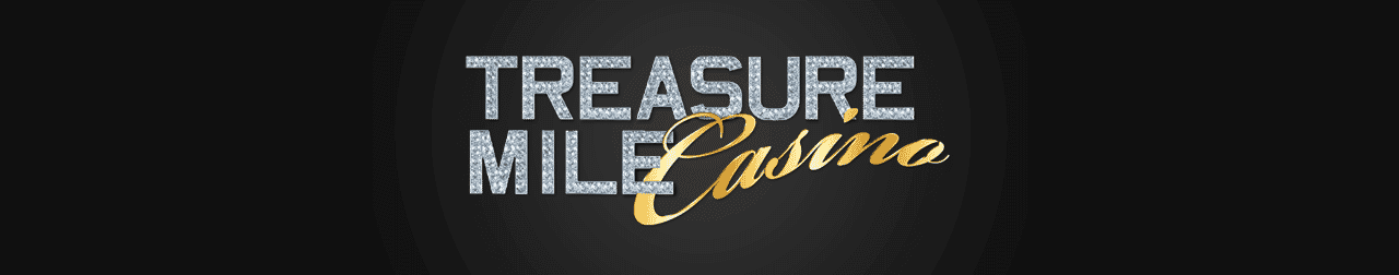 This is the official logo of the Treasure Mile Casino. The picture consist of the words "TREASURE MILE Casino" over a black background. On this page, under the picture, you can read the review of this online casino and scam exposé, exposing their dirt tricks and how they steal from players and affiliates alike.
