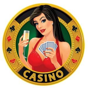 This is a picture of a cartoon woman on a golden coin, which says "casino". You can read about my winning gambling strategies on this page, with a video tutorial.