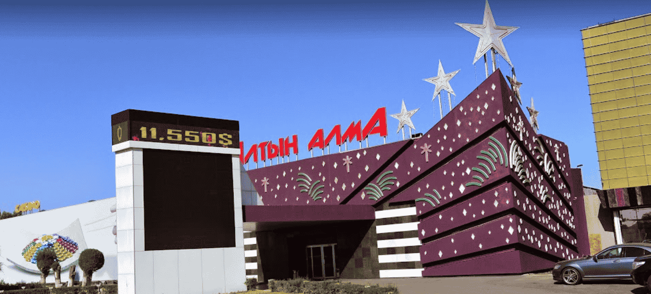 This is a picture of the now closed Altyn Alma City Casino in Kapchagay, one of the 5 casinos of Kazakhstan (only 4 of them are in operation since 2022). Under this picture, on this page, you can find a list of all terrestrial Kazakhstani casinos, info about the legal status of gaming venues, slot halls, their taxation regime, licensing system, and you can find a list of Kazakh licensed online casinos, which accept players from the country.