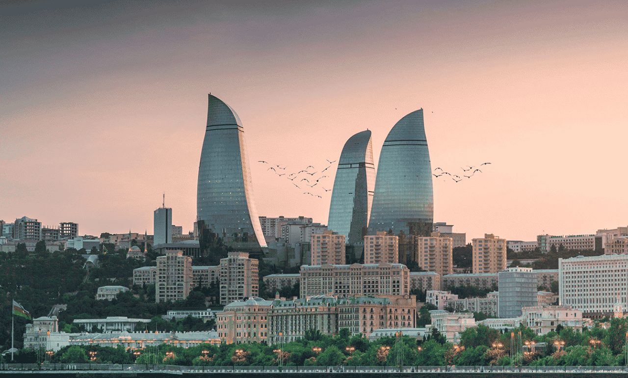 This is a picture of the Flame Towers in Baku, the capital of Azerbaijan, the best known landmark of the country. Under this picture, on this page, you can find a list of all terrestrial Azerbaijani casinos, info about the legal status of gaming venues, slot halls, their taxation regime, licensing system, and you can find a list of Azerbaijan licensed online casinos, which accept players from the country.