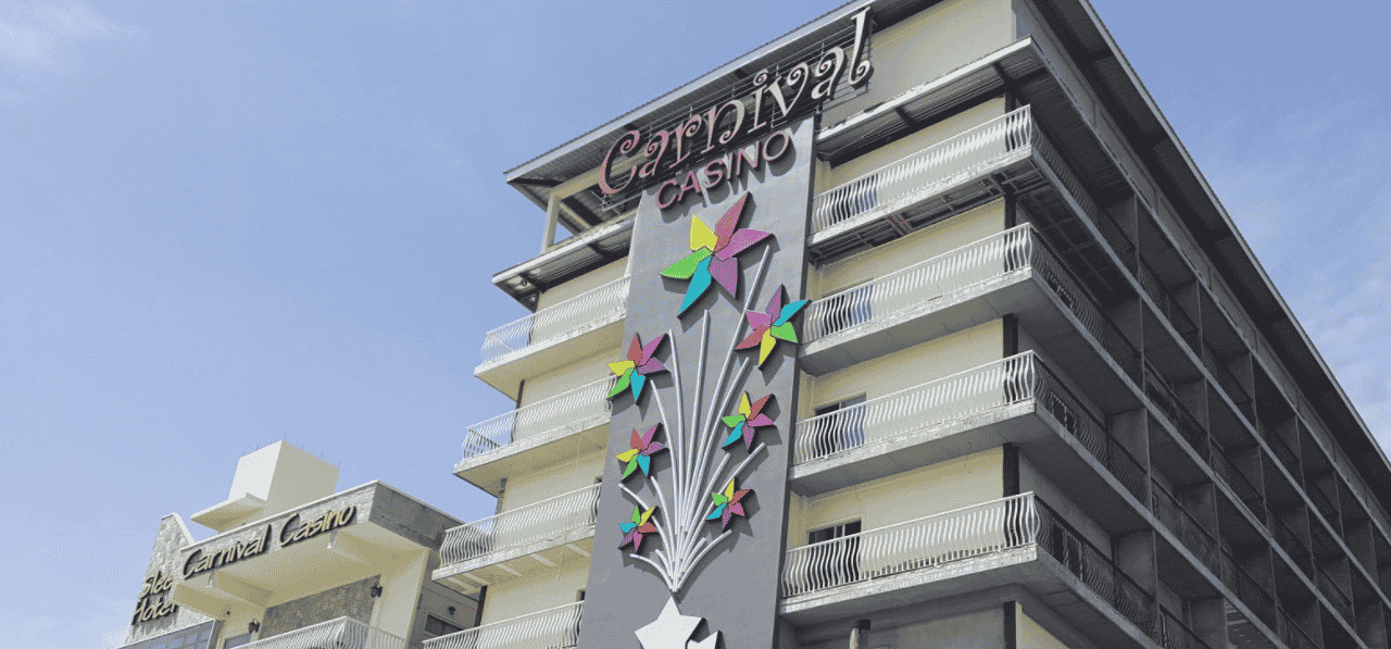 This is a picture of the outside of Ramada Georgetown Hotel, in which Princess Casino is located, which is the current biggest casino in the Co‑operative Republic of Guyana. On this page you can read about the taxation, legislation, licensing of casino gambling in Guyana, and you can find a list of licensed casino gambling establishments, slot halls and online casinos, which accept Guyana players.