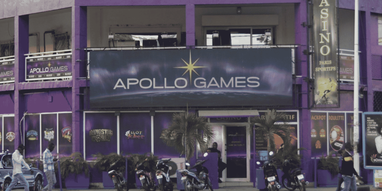 This is a picture of the front entrance of Apollo Games Nambemba Casino in Brazzaville, the capital of the Republic of the Congo. Under this picture, on this page, you can find a list of all terrestrial Congolese casinos, info about the legal status of gaming venues, slot halls, their taxation regime, licensing system, and you can find a list of Congo licensed online casinos, which accept players from the country.